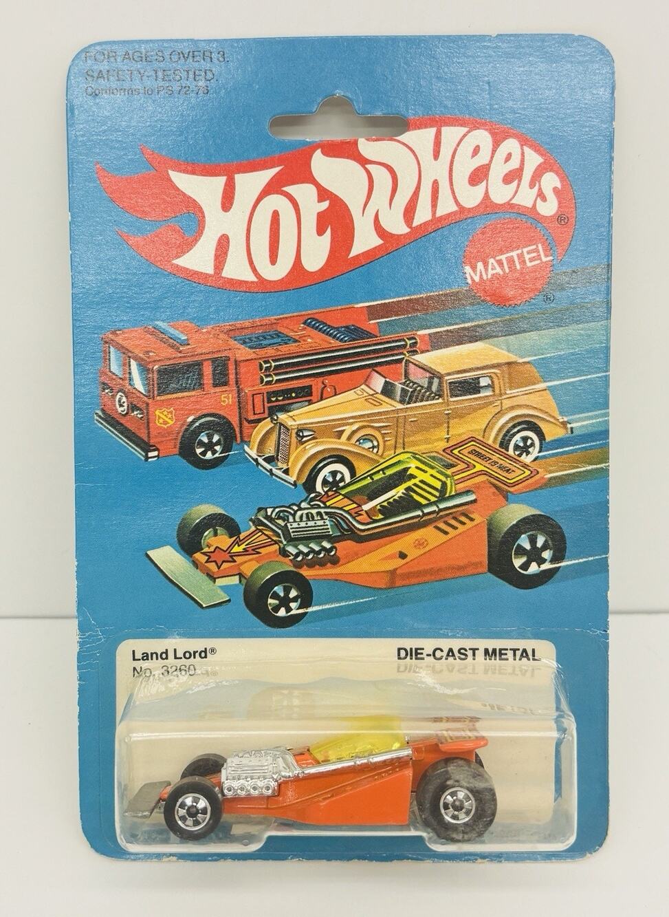 Hot Wheels Land Lord Orange Vtg 1982 w/ Protector Case 3260